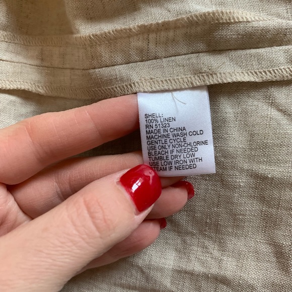 ANTONIO MELANI Vest 100% linen beach cover up - Picture 5 of 6